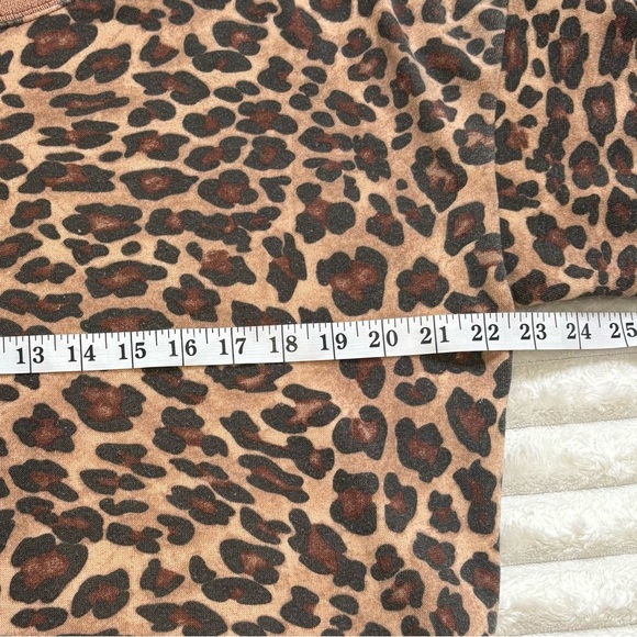 VINTAGE HAVANA Long Sleeve Crewneck Top Cheetah Print Size Small - Picture 8 of 8